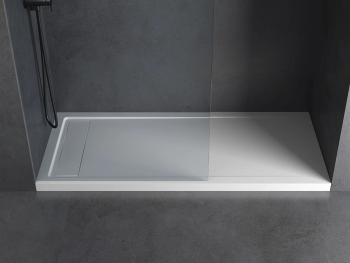 METRO - Rectangular Solid Surface shower tray _ MOMA Design